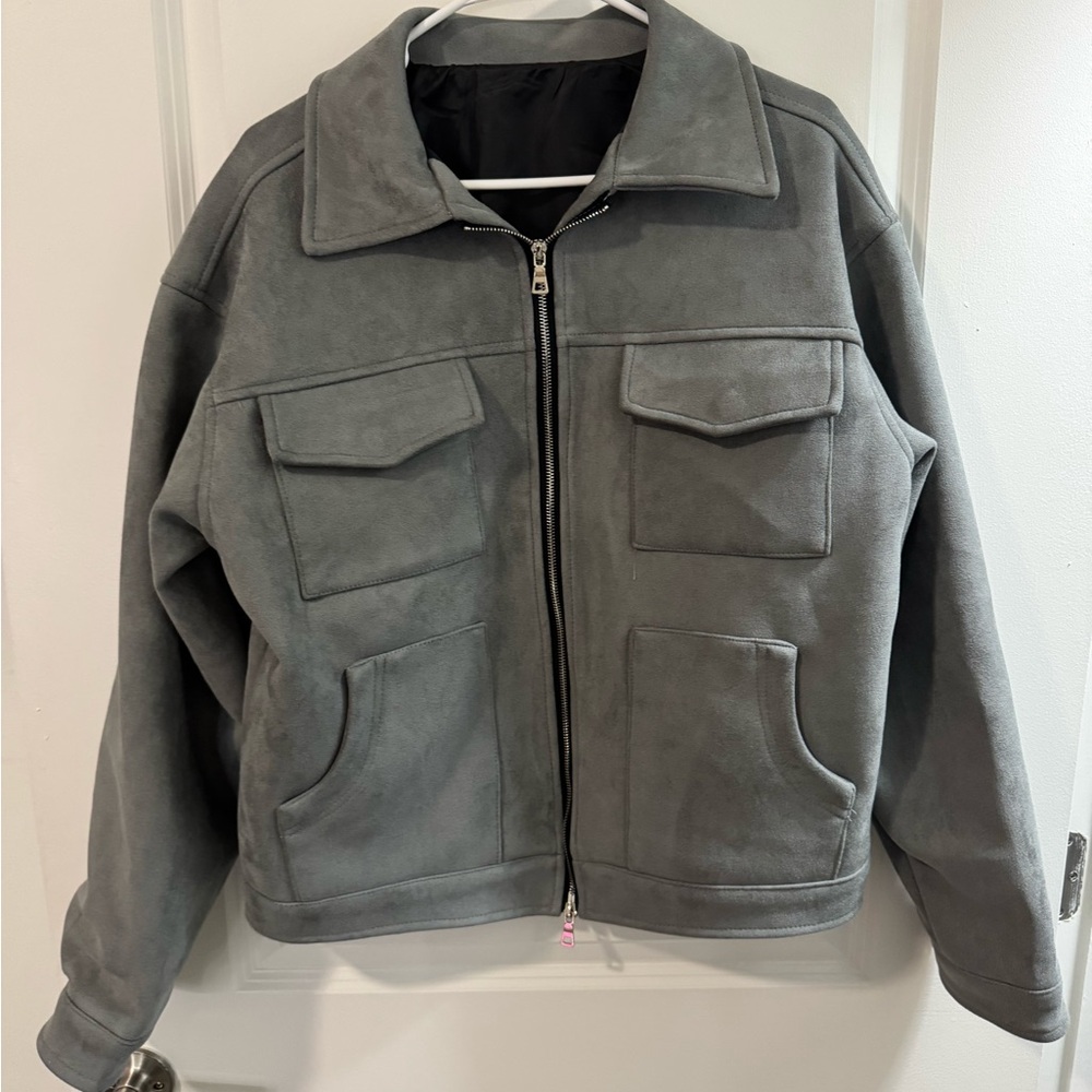 Gray Suede Jacket - image 1